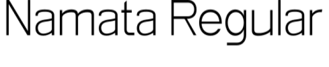 Namata Font Preview