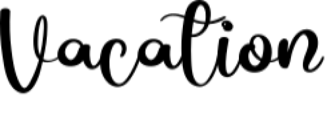 Vacation Font Preview