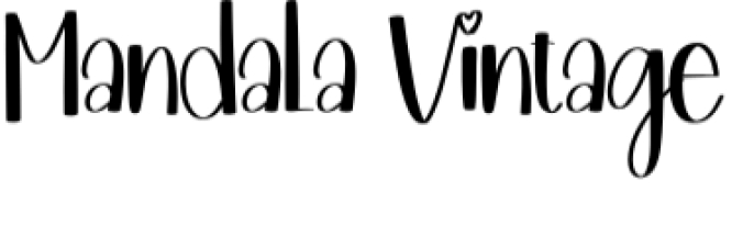 Mandala Vintage Font Preview