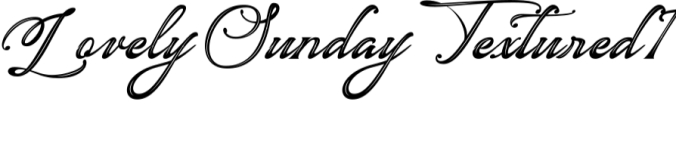 Lovely Sunday Font Preview