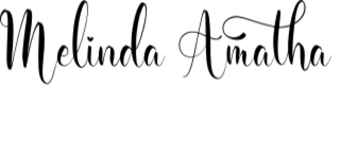 Melinda Amatha Font Preview