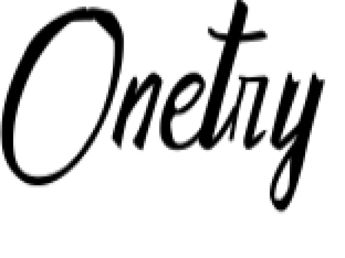 Onetry Font Preview