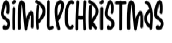 Simple Christmas Font Preview