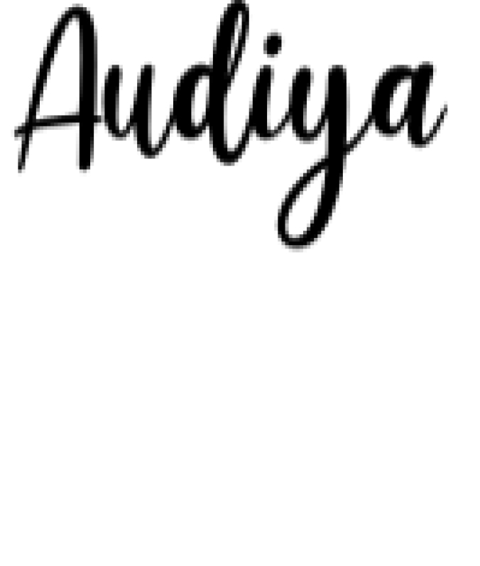 Audiya Font Preview