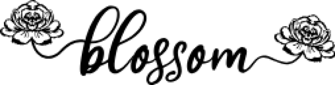 Blossom Font Preview