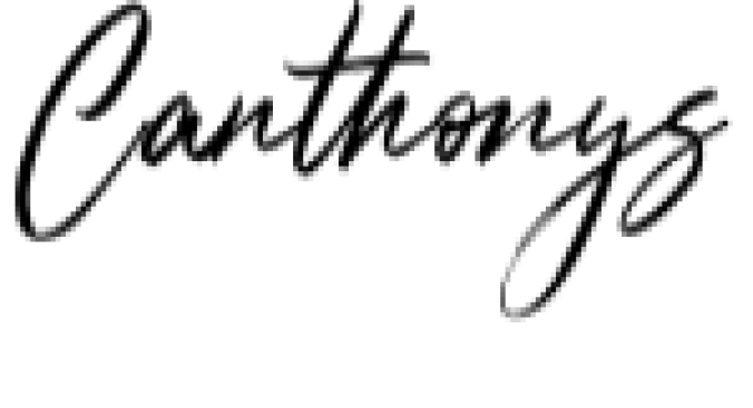 Canthonys Font Preview