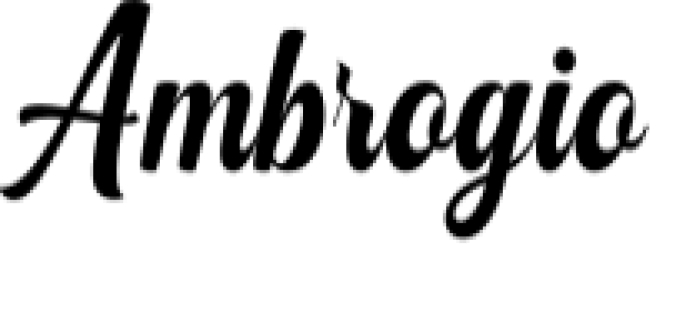 Ambrogio Font Preview
