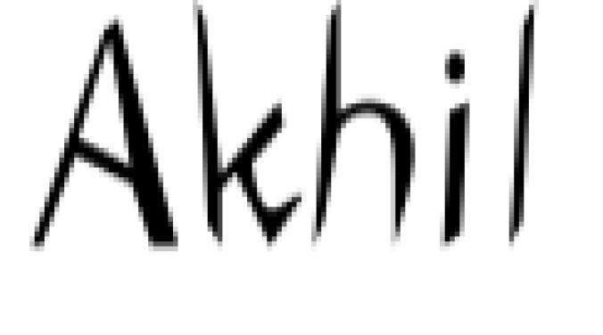 Akhil Font Preview