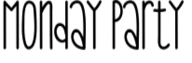 Monday Party Font Preview