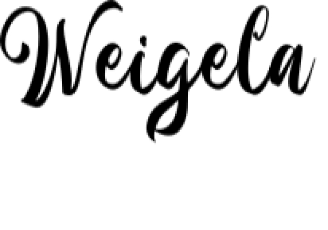 Weigela Font Preview
