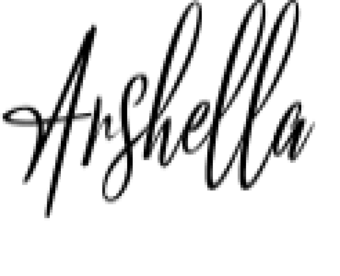 Arshella Font Preview