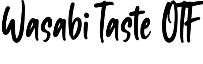 Wasabi Taste Font Preview