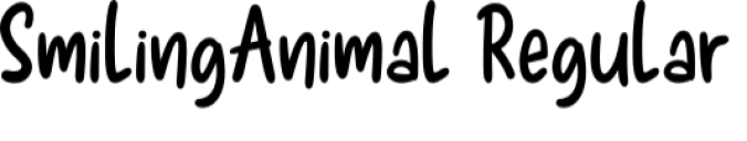 Smilling Animal Font Preview
