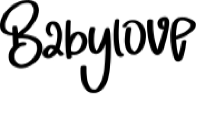 Babylove Font Preview