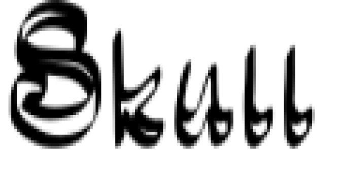 Skull Font Preview