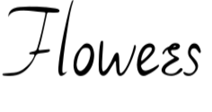 Flowers Font Preview