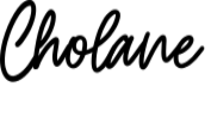 Cholane Font Preview