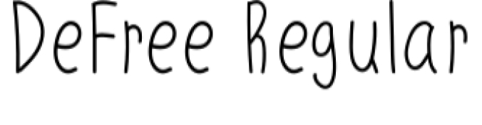DeFree Font Preview