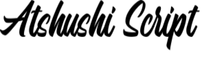 Atshushi Script Font Preview