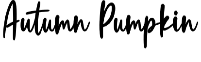 Autumn Pumpkin Font Preview