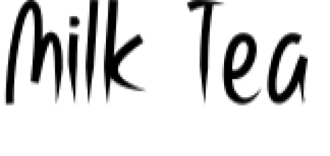 Milk Tea Font Preview