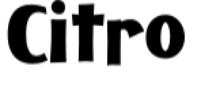 Citro Font Preview