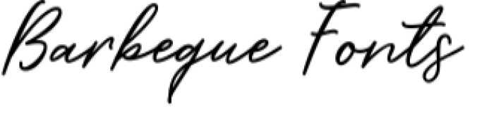 Barbeque Script Font Preview