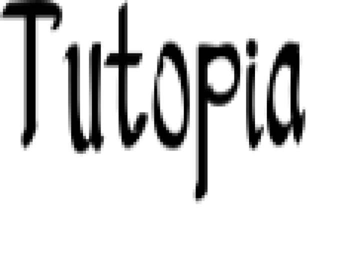 Tutopia Font Preview