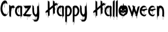 Crazy Happy Halloween Font Preview