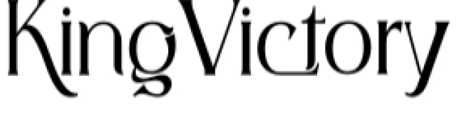 King Victory Font Preview