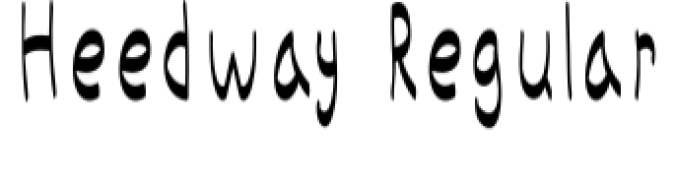 Heedway Font Preview