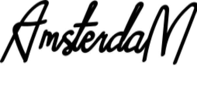 AmsterdaM Font Preview