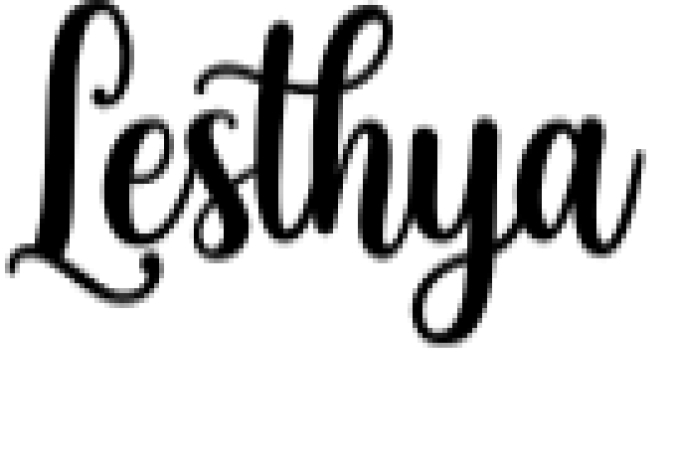 Lesthya Font Preview