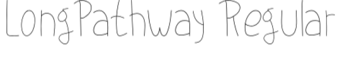 Long Pathway Font Preview