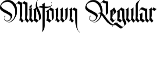 Midtown Font Preview