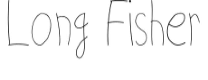Long Fisher Font Preview