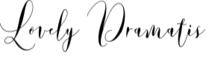 Lovely Dramatis Script Font Preview
