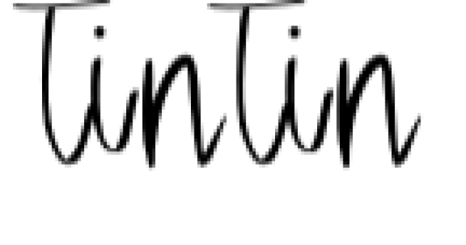 TinTin Font Preview