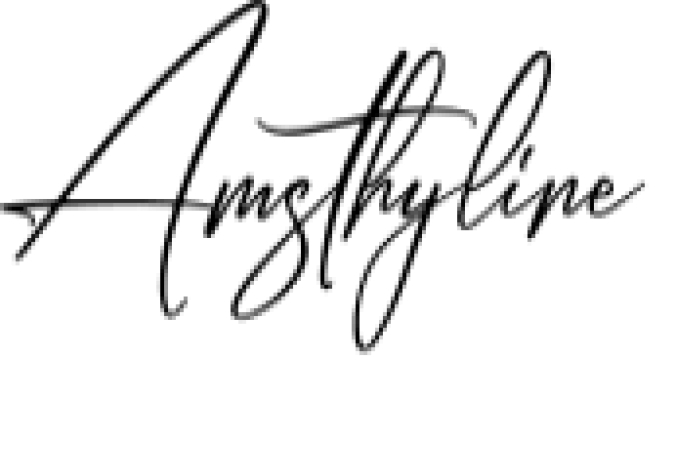 Amsthyline Font Preview