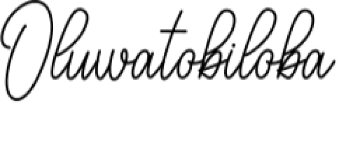 Oluwatobiloba Font Preview