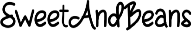 Sweet and Beans Font Preview