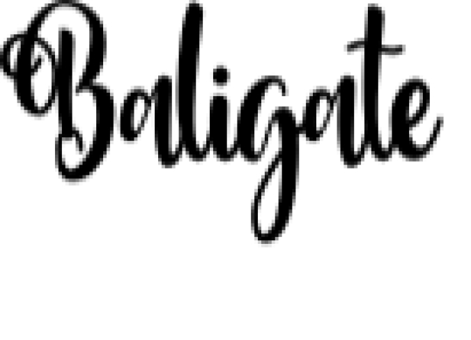 Baligate Font Preview