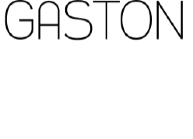 Gaston Font Preview