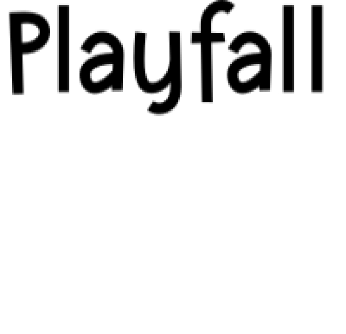 Playfall Font Preview