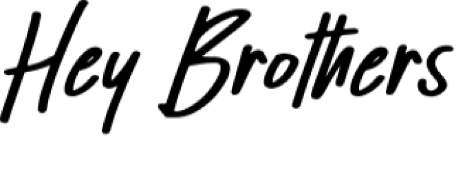 Hey Brother Font Preview