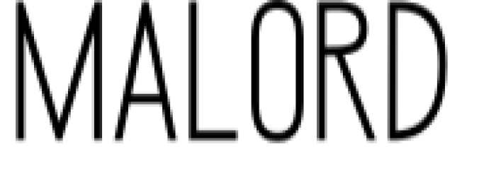 Malord Font Preview