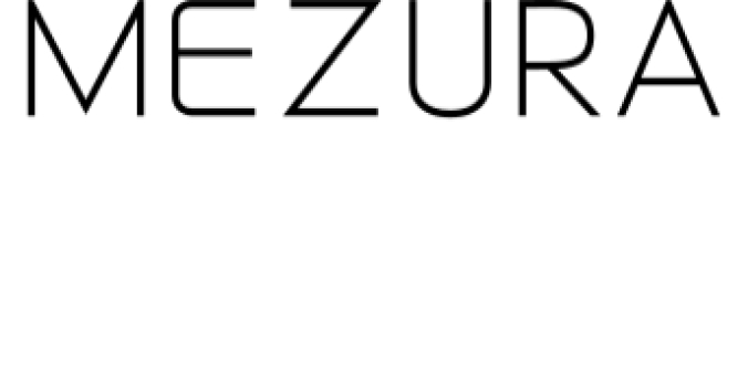 Mezura Font Preview