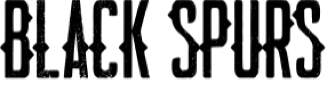 Blackspurs Font Preview