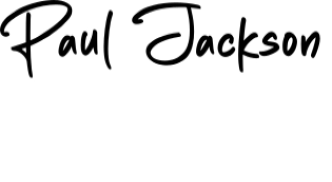 Paul Jackson Font Preview