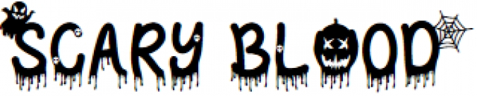 Scary Blood Font Preview